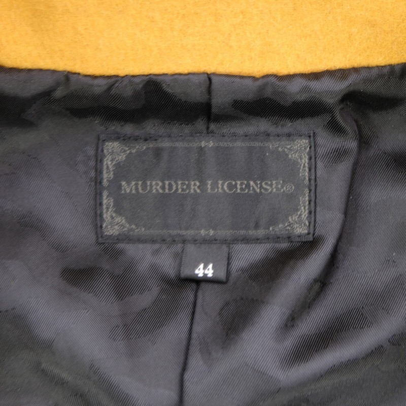 Rare MURDER LICENSE Double Breasted Button Jacket Streetwear