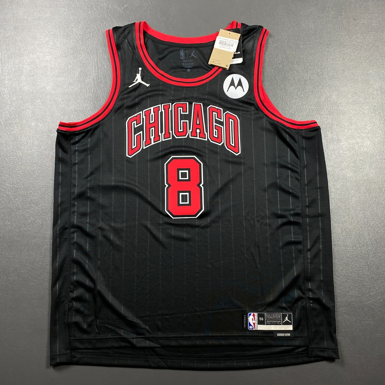 100% Authentic Zach Lavine Jordan Bulls Swingman Statement Jersey