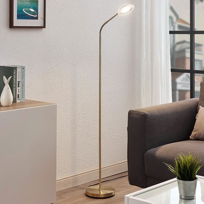 Stehlampe innen gold