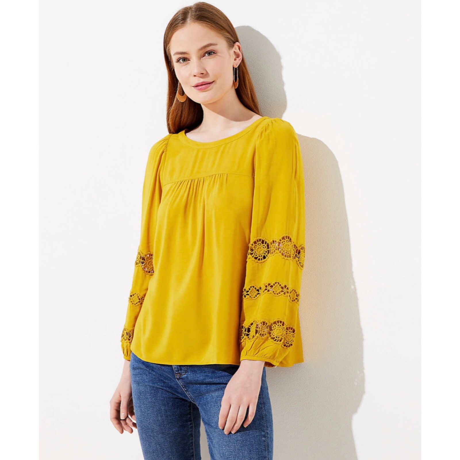 loft embroidered top
