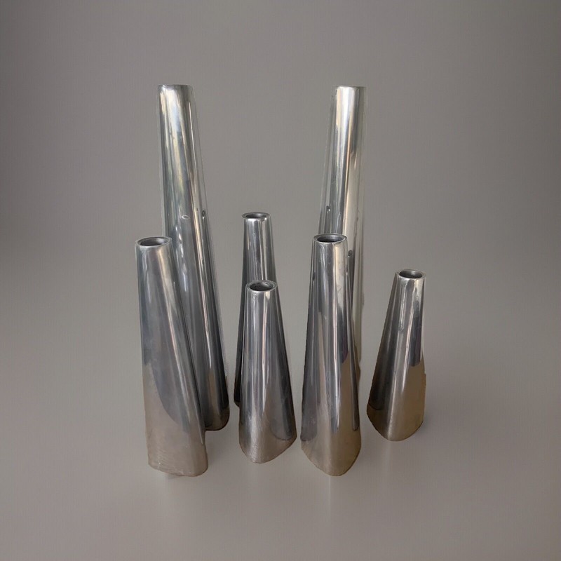 Bel Ensemble De  7 Bougeoirs Aluminium Ikea Vintage Designer Ehlen Johansson