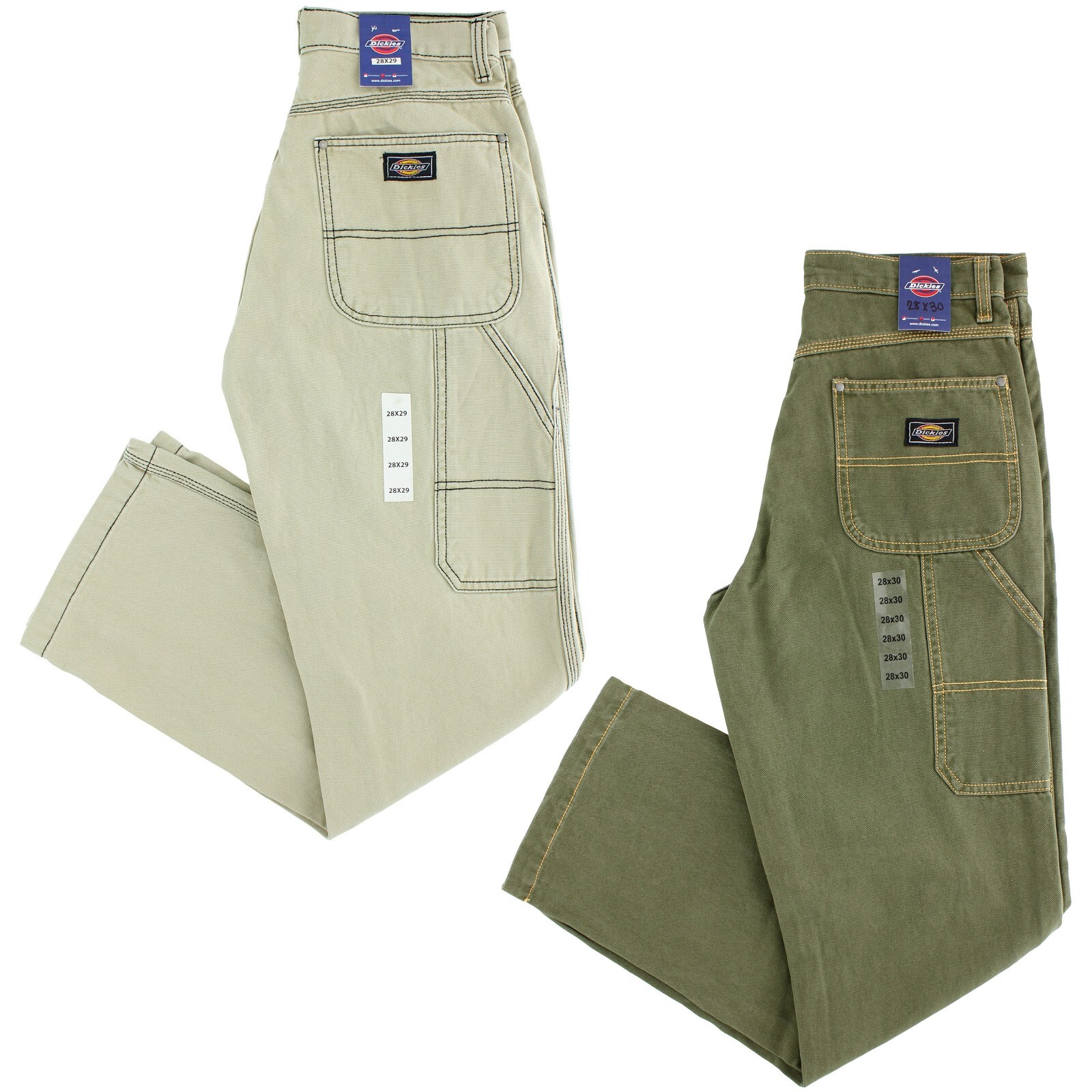 Dickies Men's Utility Pants, Reinforced Knee, Colored Double Dickies Men's Utility Pants, Reinforced Knee, Colored Double