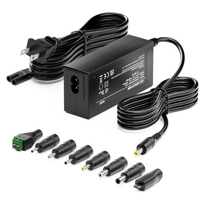 12V 5Amp Power Supply Adapter, AC 100-240V to DC 12Vdc 5A 3.5A 3A 2A 1A Repla...