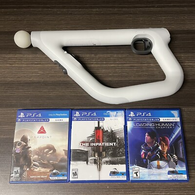 Farpoint + Gun + Loading Human + Inpatient PlayStation 4 PS4 Game Bundle Lot
