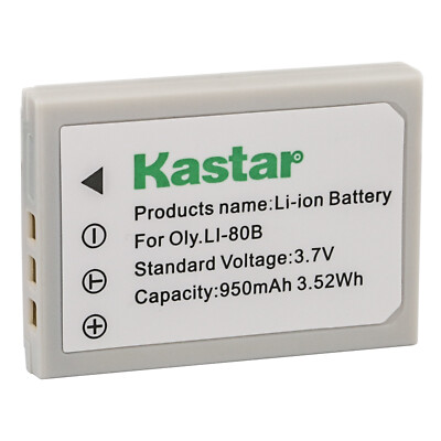 Kastar Battery Pack for Sealife Reefmaster DC 500 S5 Technika SH-7065 Cameras
