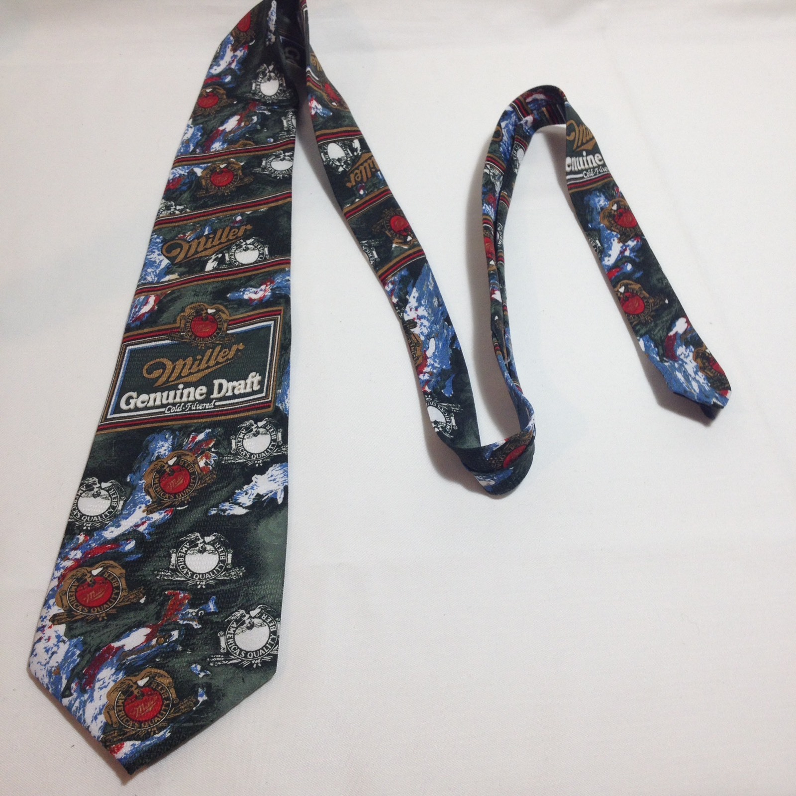 Miller Genuine Draft Tie Promo W 3.75 L 55 Polyester