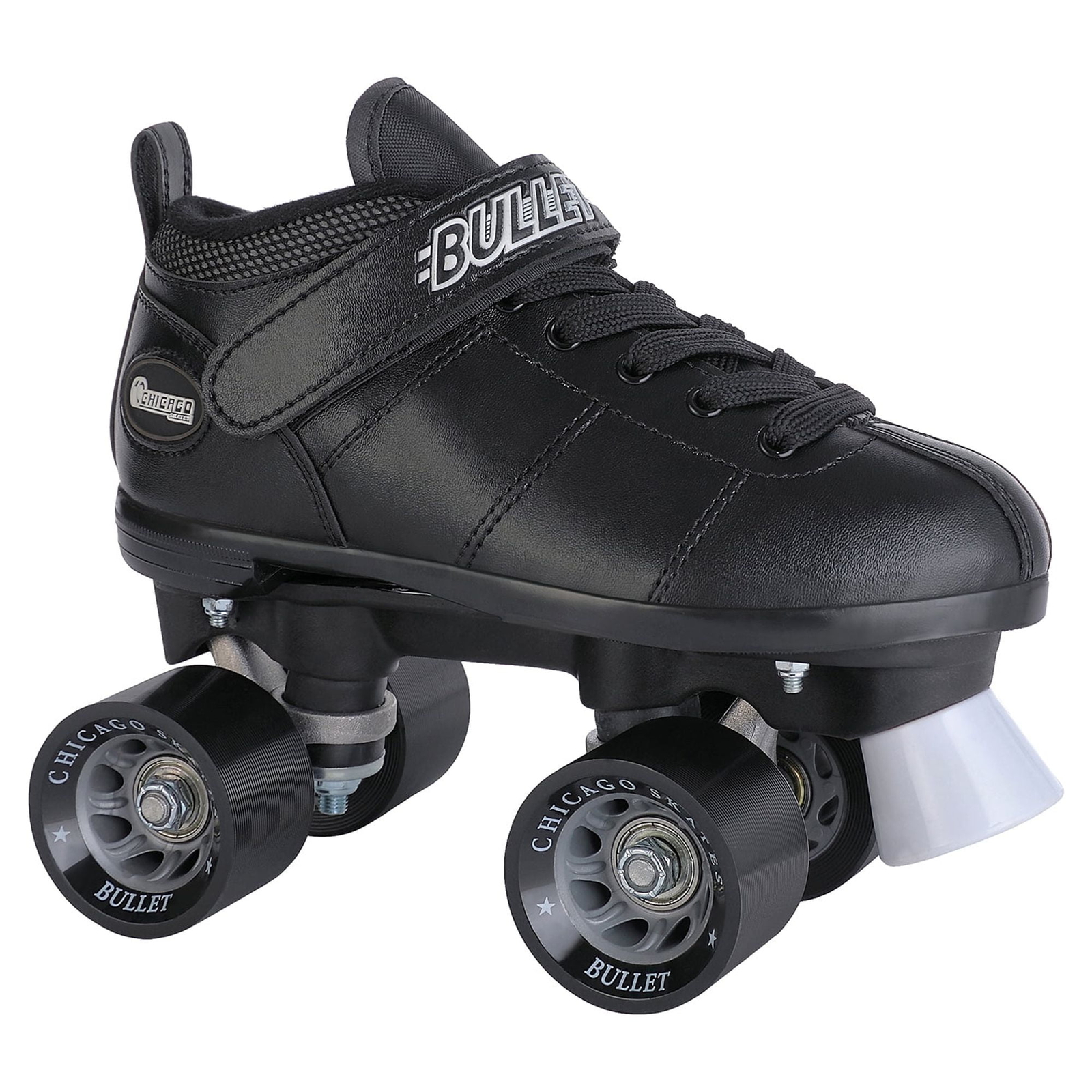 Black Classic Quad Roller Skate, Sizes 1-12