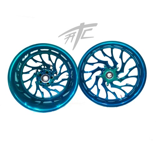 たかひろ2 NINJA 240 FAT TIRE SAPPHIRE BLUE HELLIAN WHEELS 12-20