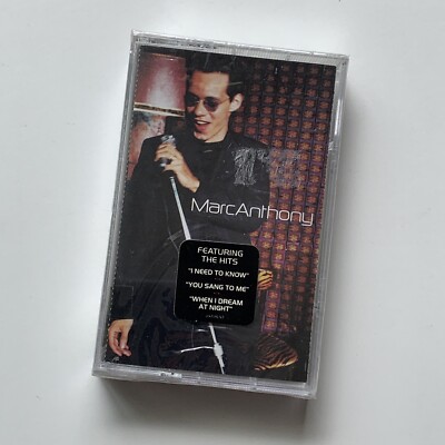 Marc Anthony Cassette I need to Know Hype Sticker 1999 Salsa Latin Pop Rare New