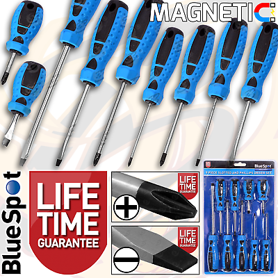 Magnetic Screwdriver Set HEAVY DUTY Slotted Phillips Drivers PH0 PH2 SL3 SL8