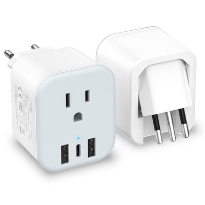 Foldable Type C/l 2 In 1 Europe Italy Power.