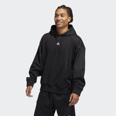 

Зимняя толстовка с капюшоном adidas Basketball Legend, мужская черная спортивная толстовка с капюшоном, Черный