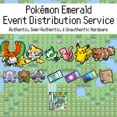 Pokemon Emerald Event Distribution Service: Mystic Aurora Eon Ticket Old Sea Map