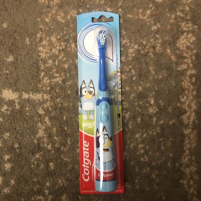 Lot Of 3 Colgate Kids Toothbrush Battery Powered Extra Soft Bristles Bluey NEW