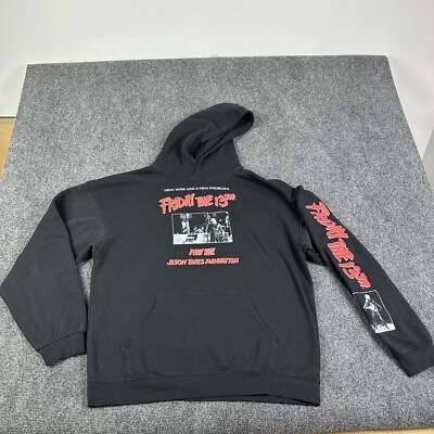 Friday the 13th Part VIII 8 Jason Takes Manhattan Hoodie Sweatshirt Size Large