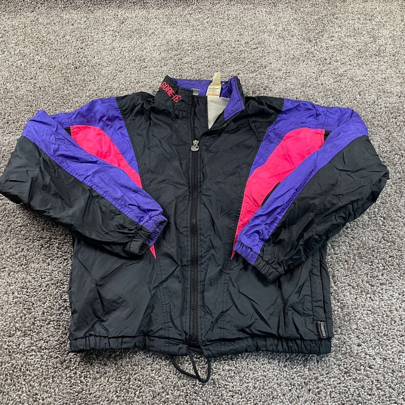 Vintage Asics Jacket Woman Medium Colorblock Gore Tex Quarter Zip Windbreaker Vintage Asics Jacket Woman Medium Colorblock Gore Tex Quarter Zip Windbreaker