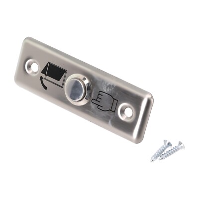 For Access Control Door Switch Stainless Steel Slim Exit Push Release Button New