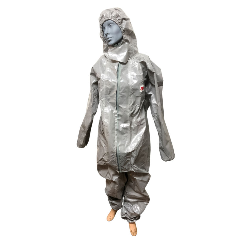 3M Protective Coverall Suit 4570 Chemical Resistant Hood LARGE Type 3,4,5,6