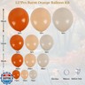 Burnt Orange, Nud Retro White Balloon Arch Kit 127pcs Terracotta Peach Fall Colors Decor Little Cutie Balloon Garland For Autumn Celebrations, Baby Showers，Citrus Birthday, Pumpkin Thanksgiving Events