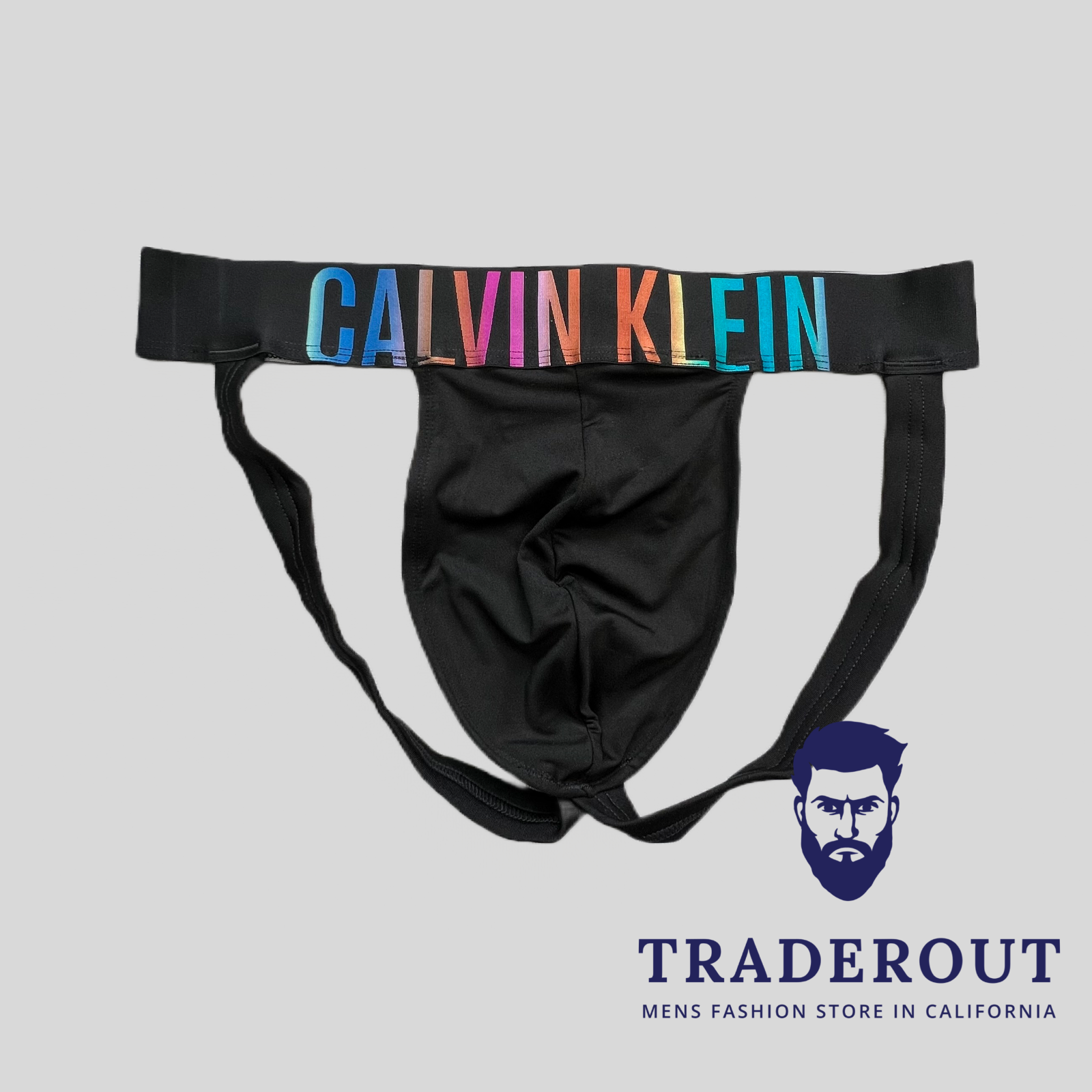 Calvin Klein CK men black intense power PRIDE jock jockstrap underwear S M L XL