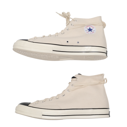 Pre-owned Converse M 16 W 18 Natural Black  Chuck 70 Hi X Essential Fear Of God 167955c In Natural/ivory/black