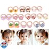 BIANHUAN 20 Pcs Baby Toddler Girls Hair Ties Set, Small Elastic Hair Bands for Thin/Thick Hair, Seamless Soft Scrunchies Ponytail Holders, Gentle No Damage Hair Accessories, Multicolor
