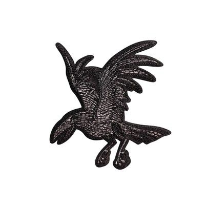 Corpse Bride Crow Embroidered Iron On Patch - Official WB 074-L