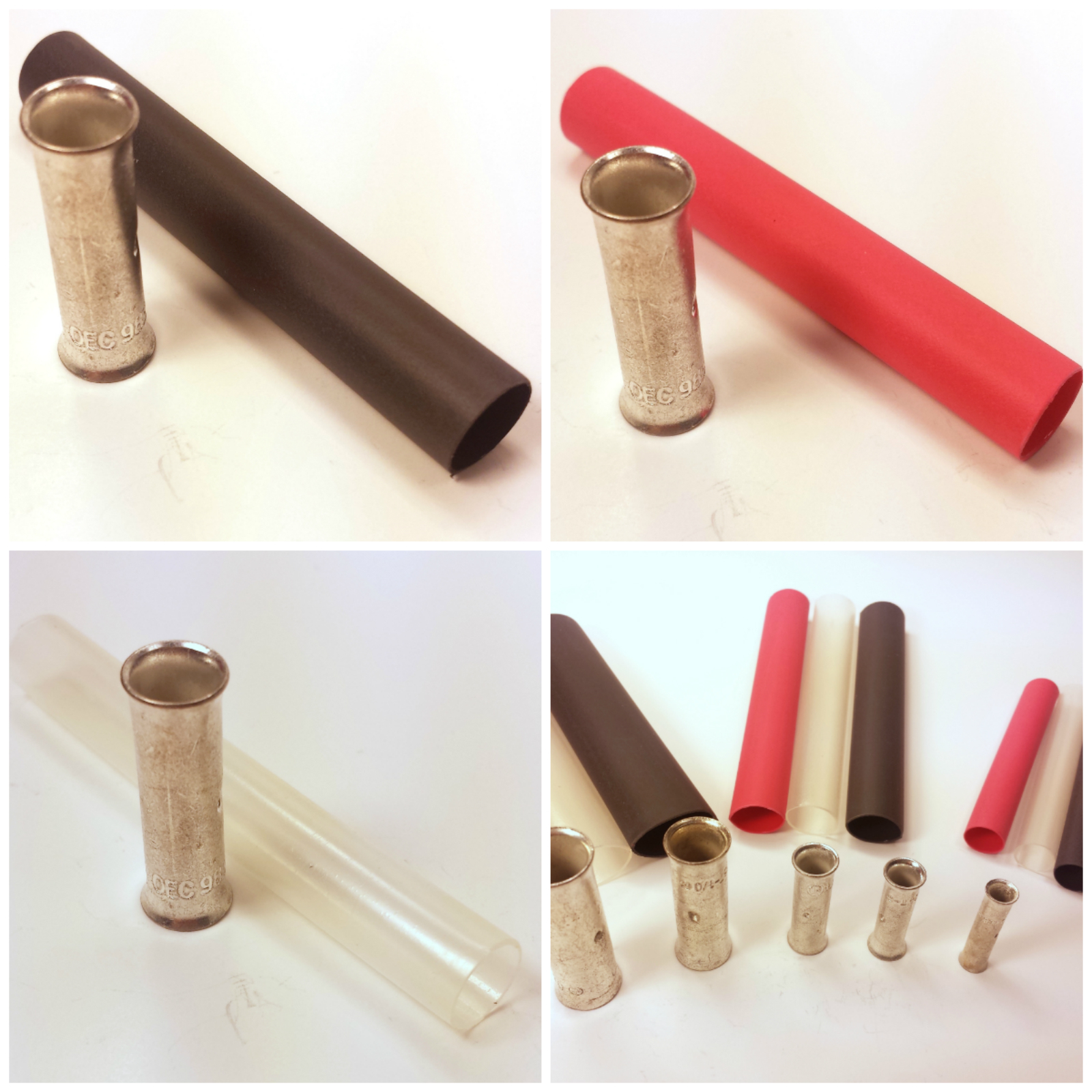 Adhesive Heat Shrink Butt Splice Wire Cable Connector Copper w Tin