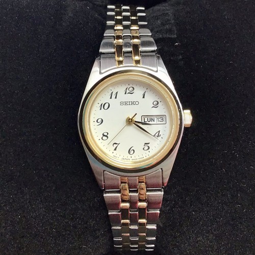 SEIKO Women's Two-Tone Stainless Steel WATCH SUR438 | eBay
