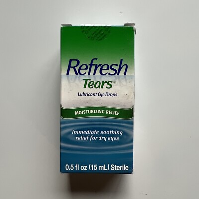 Refresh Tears Lubricant Eye Drops Moisturizing Relief 0.5oz Exp01/24