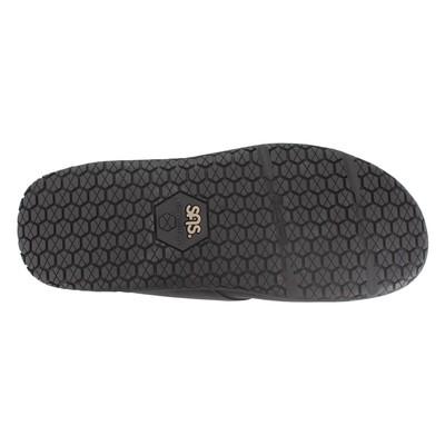 Pre-owned Sas Men's , Navigator Non Slip Loafer Navigator Black Black Fabric Leather Synthe