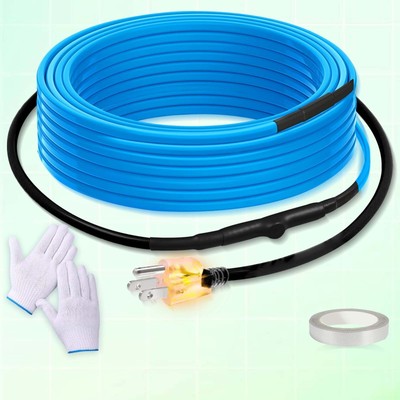 SnulyHeet 6 Ft 120V Heating Tape for Metal And Plastic Home Pipes