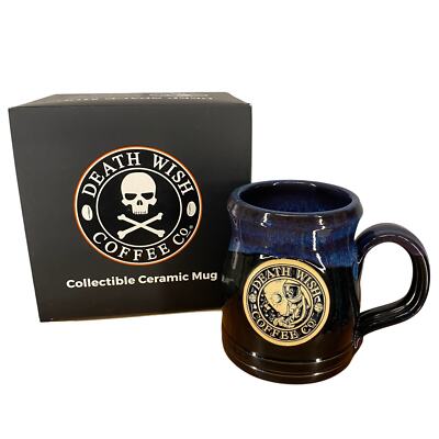 Death Wish Coffee 2018 Deep Space Original Mug Number 1052/5000 Blue Black