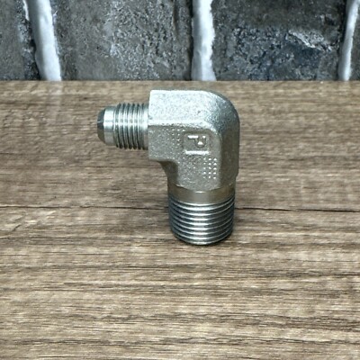 Parker 6-8 CTX-S Adapter Triple-Lok 90° Elbow Fitting JIC 37° Flare to NPTF MJIC