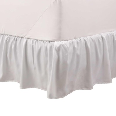 Ruffled Bed Skirt - Easy Fit Lightweight 100% Microfiber Dust Ruffle - Ruffle...