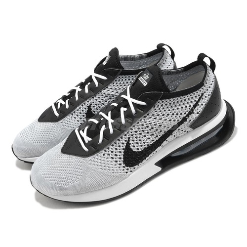 Nike Air Max Flyknit Racer Белая черная мужская повседневная обувь для образа жизни DJ6106-002