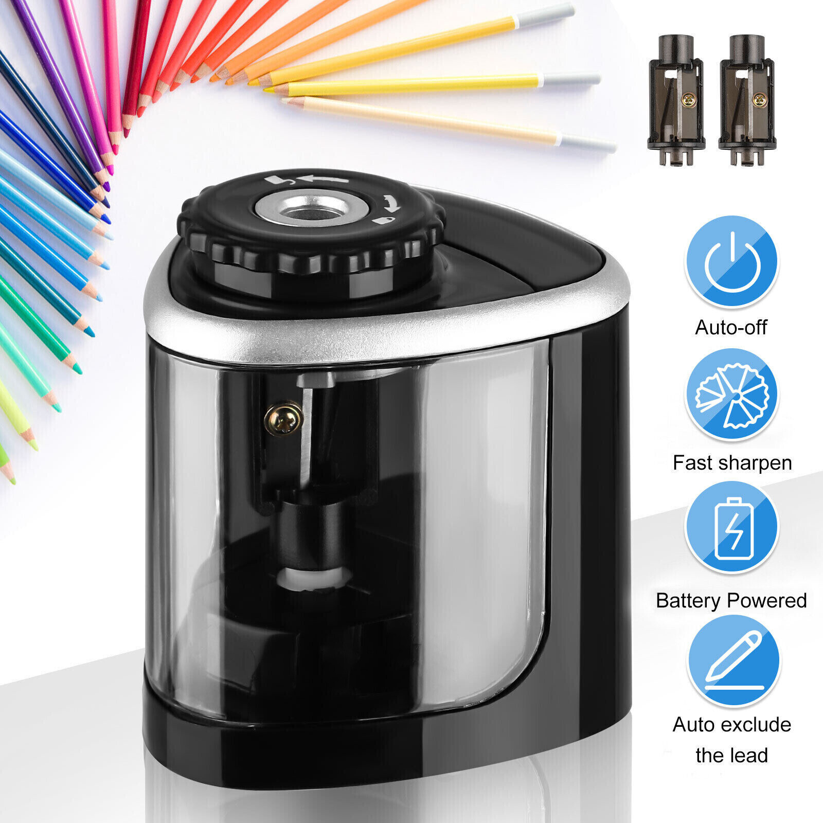 Sharpener Battery Operated For Home School Classroom