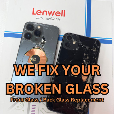 iPhone 12 13 14 Pro Max Front Glass Back Glass Repair Service