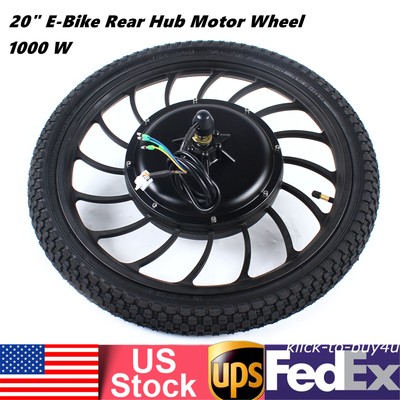 Ebike Electric Bicycle Conversion Kit 20'' E-Bike Rear Hub Motor Wheel