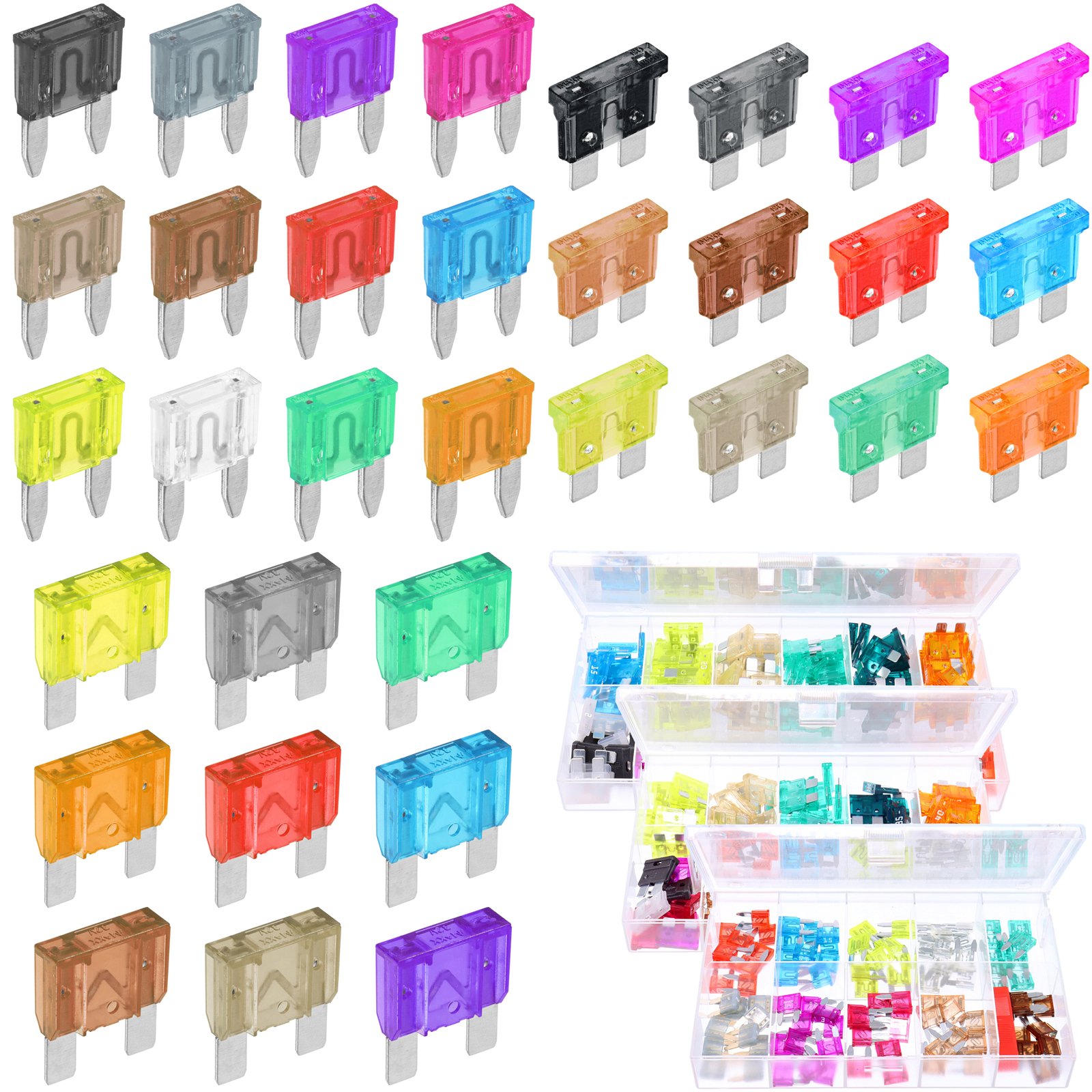 Flachstecksicherungen MINI / Standard / ATO / ATC / MAXI PKW LKW Flachsicherung