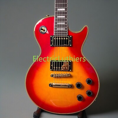 Cherry Sunburst LP Electric Guitar Solid Mahogany Body Rosewood Fingerboard