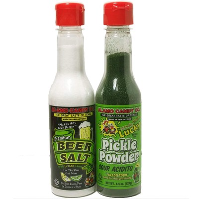 Beer salt , Pickle Bundle - Flavored Salt , Lemon - Lime, Sour Dill Pickle Sa...