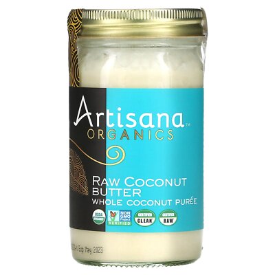 Кокосовое масло Artisana Organics Raw Coconut Butter 14 унций 397 г Без глютена, кошерное, без ГМО,