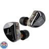 Linsoul x KZ AS10 PRO 5BA Wired Earbuds, HiFi in-Ear Earphones with Mirror Polygon Faceplate, 2 Pin Detachable Cable for Audiophile (Without Mic)