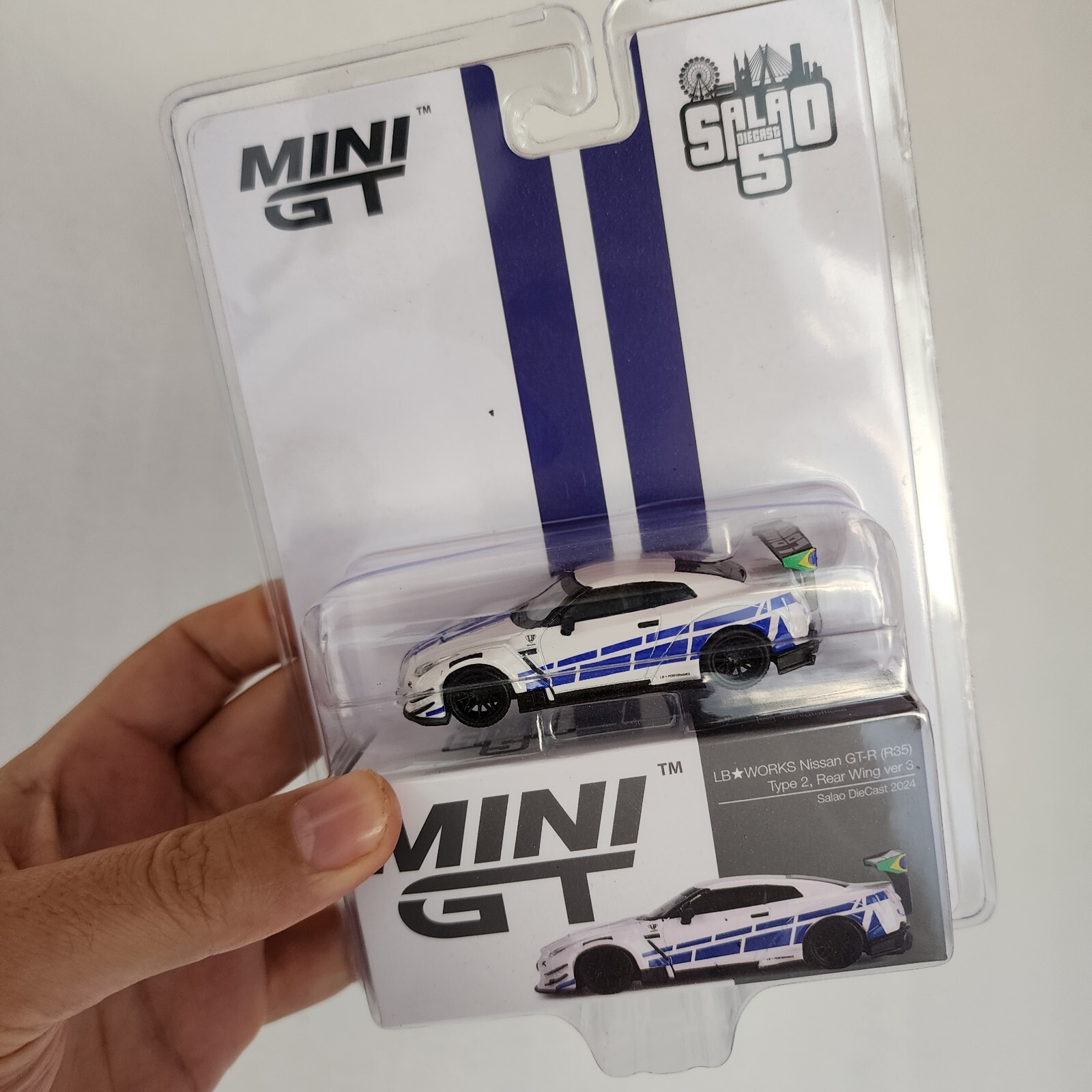 Mini GT LBWK Nissan GT-R R35 Salao DieCast 2024 - Brazil Mini GT LBWK Nissan GT-R R35 Salao DieCast 2024 - Brazil