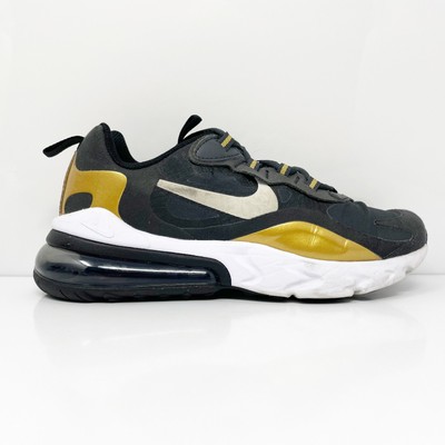 Nike Boys Air Max 270 React BQ0103-005 Черные кроссовки для бега, размер 5,5 лет