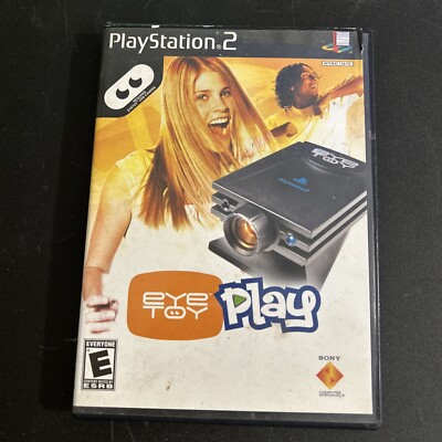 EYE TOY PLAY Sony PlayStation 2 PS2 Video Game Only COMPLETE w/ Manual Works