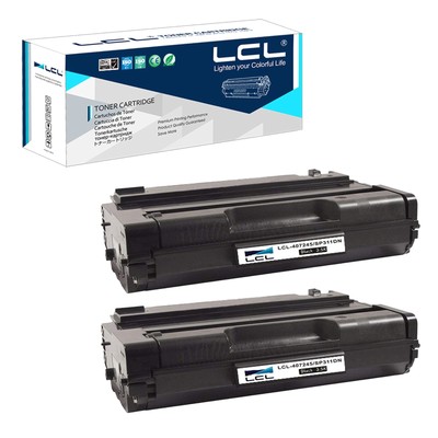Toner Cartridge for Ricoh 407245 SP 311DNW 325SFNW 311SFNW 325DNW (2-Pack Black)