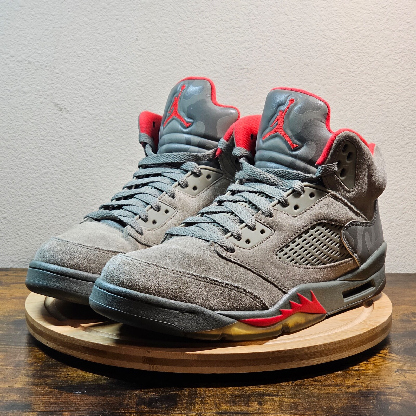 Air Jordan 5 Retro Men's Shoes Size 8.5 Camo Gray
