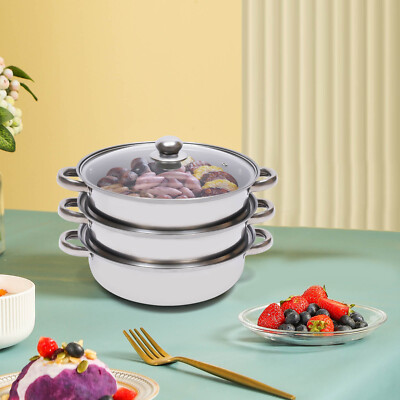 2/3 drawers Rice Roll Steamer DIY Multi-function Rice Noodle Roll Steaming Machi